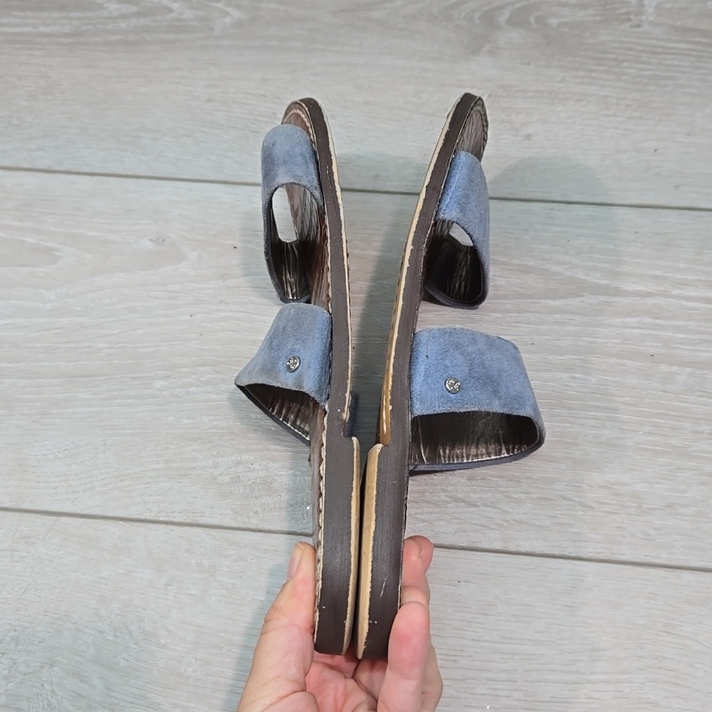 Sam Edelman Women Suede Double Strap Sandals Flats Shoes Sz 8M - Picture 7 of 10